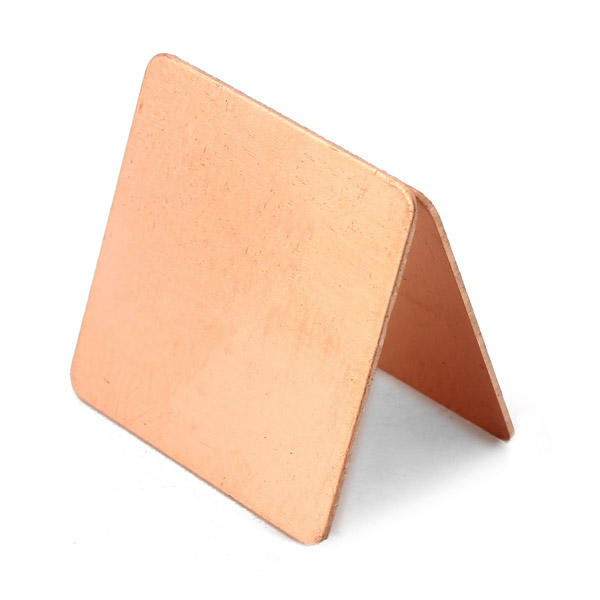 100pcs 15x15x0.3mm Pure Copper Cooling Plate | High Thermal Conductivity - Image 2